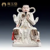 陶瓷真武祖師玄武玄天上帝神像 真武大帝蕩魔天尊北帝擺件【皇運】