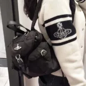 (店+)【Vivienne Westwood】［現貨秒發⚡️］歐梵希韓國代購 Highland Small Backpack 銀色土星飛行後背包