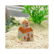(店+)佳音書坊/園藝 牧師花藝系列：教堂小屋微景觀迷你房子模型配件素材苔蘚佈景多肉植物小盆栽