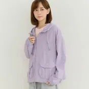 【a la sha】波拉熊側開釦連帽防曬外套