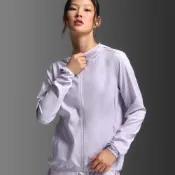 【2XU】Aero Jacket 女士 暢跑防風防潑水涼感機能外套 | 淺紫
