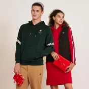 【LE COQ SPORTIF 公雞】休閒經典連帽T恤 男女款-3色-LWU23333