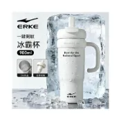 (店+)【永昌優選】鴻星爾克保溫杯大容量不鏽鋼車載巨無霸吸管水杯高顏值辦公...