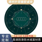 ❤️‍🔥下殺❤️‍🔥 圓形桌布德州撲克專用桌墊德撲桌布墊打撲克牌橡膠墊專業桌面定制