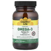 【iHerb】鄉村生活, 天然 Omega-3，1000 毫克，50 粒軟膠囊