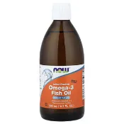 【iHerb】NOW Foods, 歐米伽-3 魚油，檸檬味，16.9 液量盎司（500 毫升）