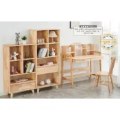 (店+)【新荷傢俱工場】 26W 343 無印風書桌 實木書桌 3.5尺書桌 原木色 無印風書桌 溫莎椅