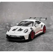 《星探者車庫》送車牌！1/18 Norev Porsche 保時捷 911 GT3 RS 模型車 1:18