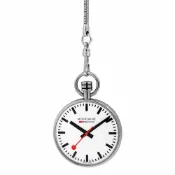 Mondaine 瑞士國鐵 Pocket Watch 鐵路錶盤設計 經典懷錶 1XM-66011C 開學季禮物