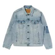 (店+)【LEVIS】723340789 levi’s SS26 501 Day Bathtub系列 寬鬆拼接水洗卡車司機工裝牛仔外套 男女同