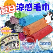 【涼感毛巾】速乾毛巾 涼感巾 冰涼巾 冰毛巾 瞬間冷感毛巾 降溫吸汗毛巾 運動毛巾 冰巾 冰涼巾 運動毛巾 台灣現貨