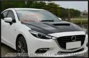 JC SPEED - MAZDA 馬自達 MAZDA3 MPS 改裝型 CARBON 碳纖維 引擎蓋 15-17