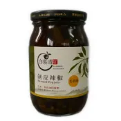 臺灣農漁會精選 【白裏透紅】剝皮辣椒-苦茶油口味-450公克/罐