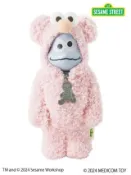 Be@rbrick 庫柏力克熊 	BE@RBRICK × SESAME STREET × GELATO PIQUE 400% 粉色絨毛 芝麻街