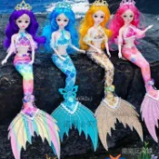 美人魚公主彤樂芭比洋娃娃兒童女孩網紅手工玩偶生日禮物玩 具套裝 G9OI