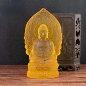 🙏大師開光🙏釋迦佛 阿彌陀佛 藥師佛水琉璃居家供奉樹脂三寶 佛像 車 擺件