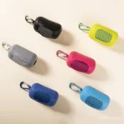 🌸派送超快🌸外貿創意便攜迷你硅膠套裝冷感毛巾 戶外降溫冰涼巾 速幹健身毛巾