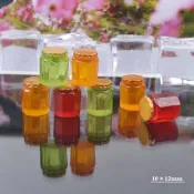 捷運江翠站🍭現貨🍭迷你仿真蜂蜜罐袖珍果醬罐食玩扮家家酒娃娃屋1：12芭比屋配件☆樹脂配件