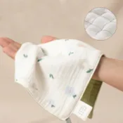 嬰兒純棉紗布口水巾｜AB雙面 六層紗布 新生兒洗臉巾 多功能小方巾 兒童手帕 拍嗝巾 R
