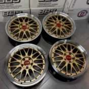 二手日本正品BBS LM455 GL-BKBD凍金鉆石邊18寸 5*112 適合MINI F56/F57/F66/F67
