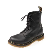 Dr.Martens 馬汀 1460 PASCAL 軟皮霧面8孔綁帶平底短筒靴 黑 馬丁真皮休閒鞋 女 13512006
