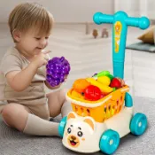 免運✨兒童玩具4-6模擬超市購物推車寶寶早期教水果切切樂幼兒園玩具