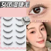 🛒台灣出貨🛒 韓系仙子短款ACE全能女團愛豆假睫毛一整條硬梗bjd大眼娃娃眼睫