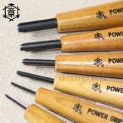 進口MIKISYO日本三木章專業木刻刀橡皮章木板塑像雕刻刀左手7本組刻刀