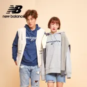 【New Balance】 NB 休閒簡約連帽T_男性_淺灰色_MT33526AG