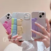流體暴力熊適用iphone13pro max蘋果12手機殼11潮牌xr情侣xs網紅x