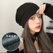 日系堆堆帽包頭巾男潮套頭帽ins針織帽薄款睡帽月子帽 73620