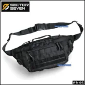 【野戰搖滾】SECTOR SEVEN 赤蛙多功能戰術腰包【黑色】戰術側背包跨包單肩包勤務包登山包雜物包郵差包胸包重機腰包