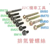 JJC機車工具 8mm/10mm 三陽 光陽 山葉 排氣管螺絲 整體熱處理 勁戰 雷霆 排氣管吊架 排骨 頭部原廠規格
