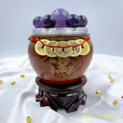 Sweet heart 田芯國際精品 Sweet Heart 田芯開運精選💯 事業財富必備!!紫水晶七星陣 招財進寶 開運聚寶甕套組 招財聚財法寶 (開光)