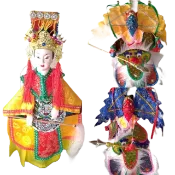 布袋戲 媽祖 千里眼 順風耳 廟會擺件 宴王擺件 天上聖母 天后 公仔