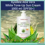 Ayodele 蘆薈防曬乳液 SPF50+ PA+++ 1000ml 廣譜防紫外線超保濕防曬霜大容量防曬霜/防曬霜/防曬
