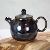 【秋冬好禮】180ml 天目釉 手工茶壺 鶯歌名家葉敏祥手作