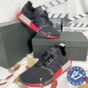 帝安諾-實體店面 Adidas NMD R1 Black Red BOOST 黑紅 FV3907 引號 黑魂 歐洲限定款