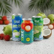 【Vinut】 越南果汁 紅毛丹果汁/天然椰子水 消暑冷飲 熱帶水果 Air Kelapa Rambutan 330ml