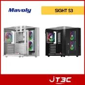 Mavoly 松聖 SIGHT S3 三面環景 電腦機殼 黑/白