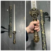 【匠心】應龍劍 龍泉劍刀高錳鋼一體龍骨鍛造長劍鎮宅寶劍龍王劍漢劍唐劍武術道具劍秦劍龍頭劍 武術道具防身擺飾收藏送禮未開刃