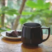 Cores 小巧KIKI美濃燒馬克杯｜瓷製可微波 (黑)
