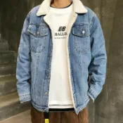 東方國際精品 （爆款熱賣）（國際精品）【免運】羔羊毛扭資歪討☀ S-3XL 現貨 羔羊絨保暖壹 歪討 工裝夾克 秋冬季扭資夾克 潮流百搭扭資壹（左右兩邊無