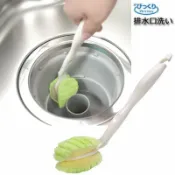 asdfkitty可愛家精品店 asdfkitty*日本製 SANKO 免洗劑流理台排水口清潔刷