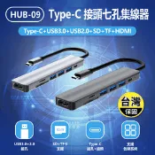 【生活市集】HUB-09 Type-C接頭七孔集線器