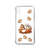 (店+)【TRON】TRON iPhone XSM 可愛柴犬翻滾 四角防摔 軟殼 手機殼