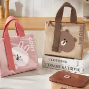 (店+)保溫 亮面 便當袋 鋁箔保溫 手提袋 上班族 學生 便當袋 保溫袋 line 熊大