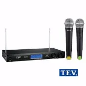 【NEW名人樂器】TEV TR-696 II 二代雙頻道無線接收機 附二支 無線麥克風