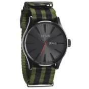 NIXON The TIME TELLER休閒都會腕錶-灰黑x軍綠/42mm