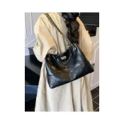 (店+)菱格鏈條大容量包包女2025新款時尚小香風斜挎女包復古通勤托特包